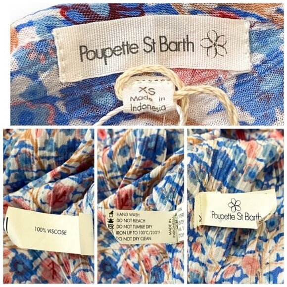 NWT Poupette St Barth Jena Ruffled Mini Dress Size XS - Picture 9 of 14